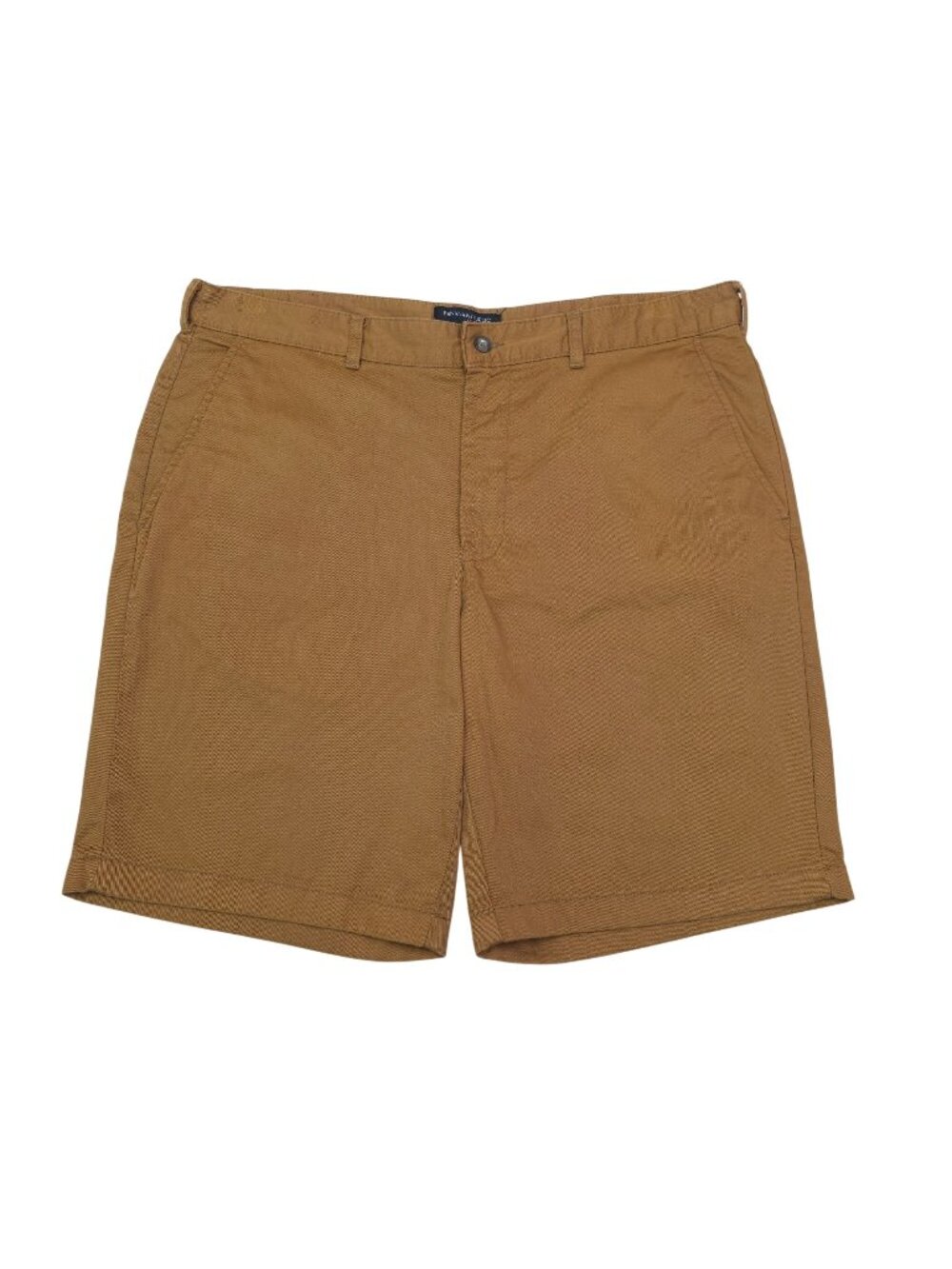 Banana Republic Mens Gavin Chino Shorts Size 36 Brown Cotton Casual Flat Front